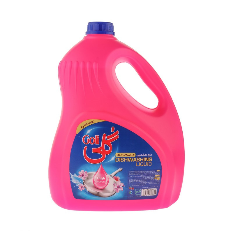 مایع ظرفشویی گلی مدل کنسانتره حجم 3750 میلی لیتر بسته ۴عدد